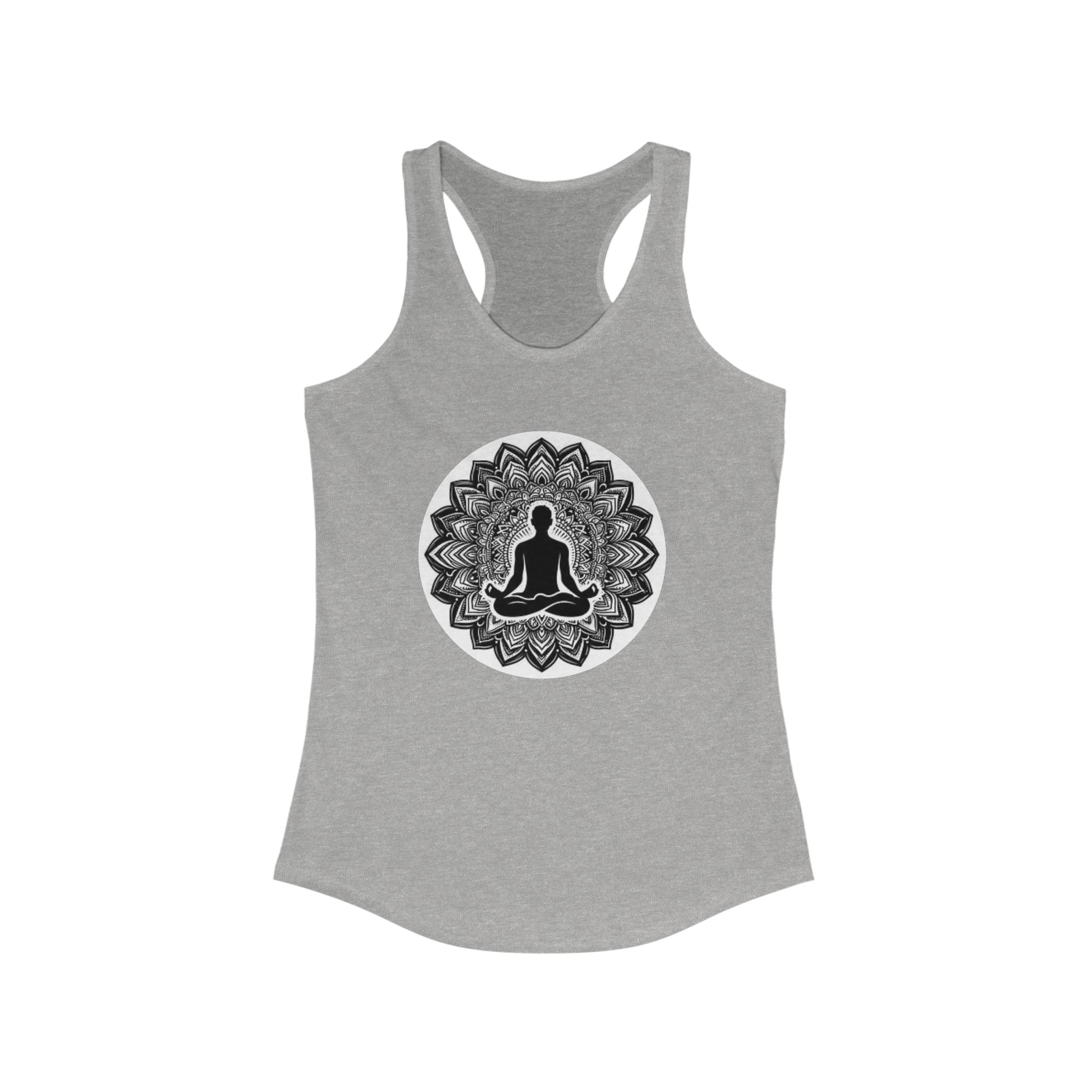 Mindful Mandala Women's Racerback Tank Top - Ideal for Yoga and Mindfulness