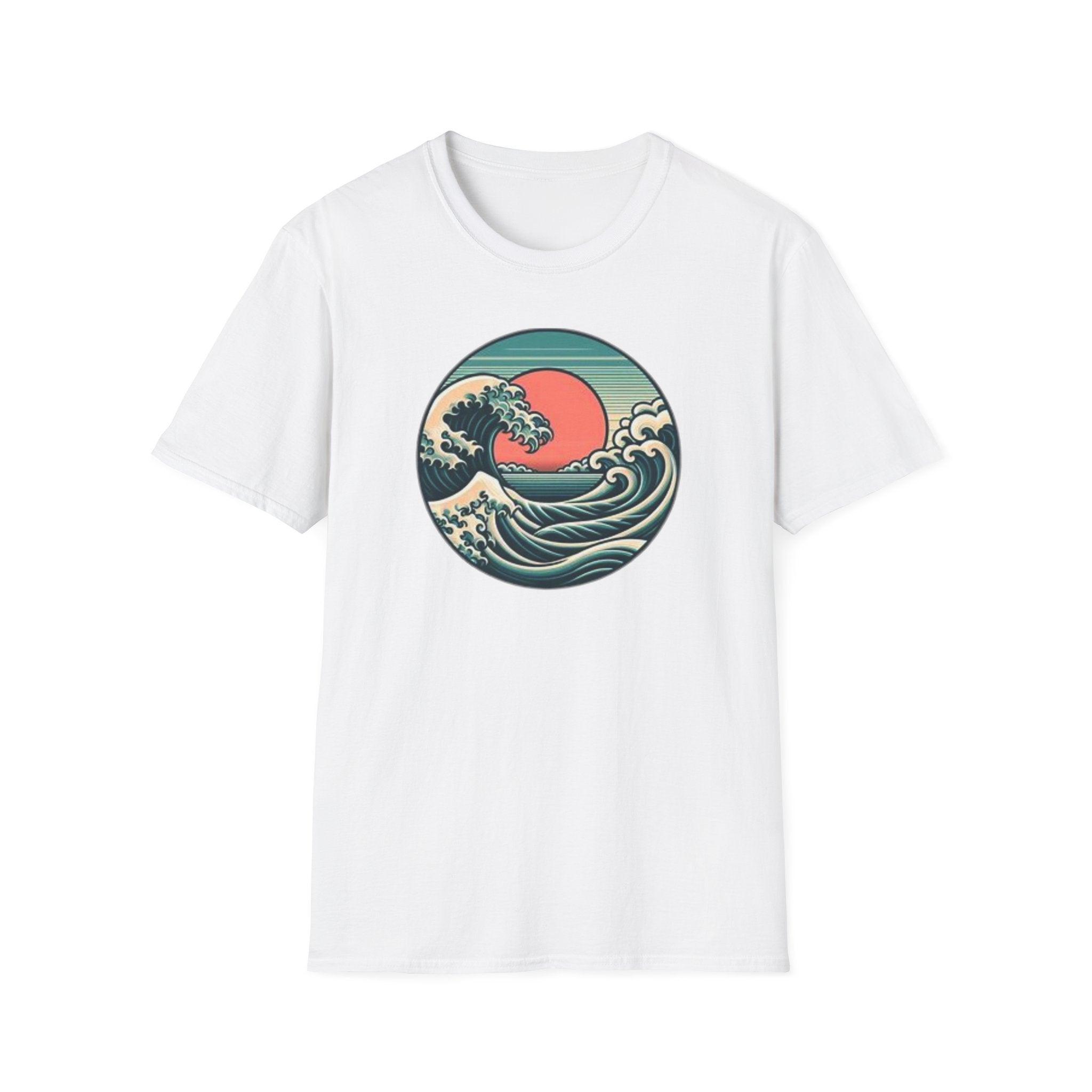 Vintage Wave Unisex Softstyle T-Shirt - Perfect for Beach Lovers & Outdoor Adventures