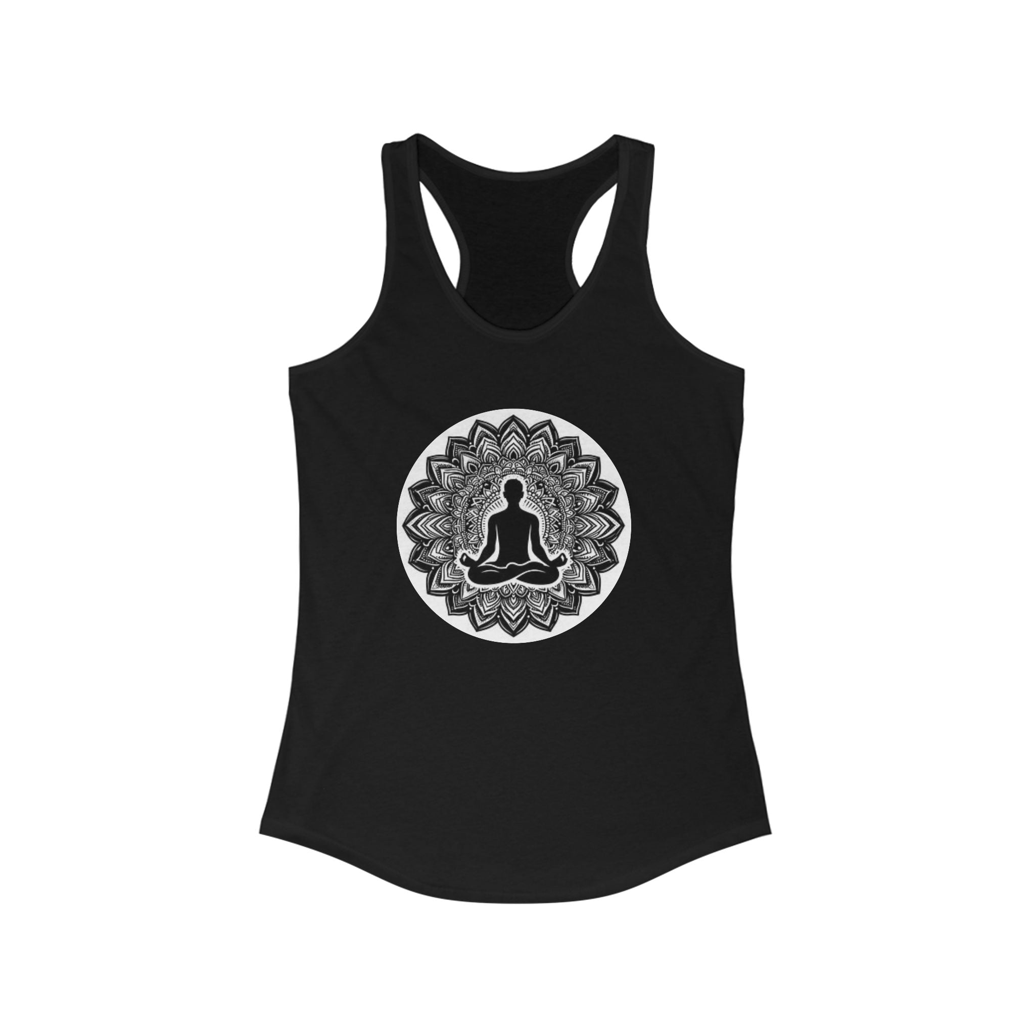 Mindful Mandala Women's Racerback Tank Top - Ideal for Yoga and Mindfulness