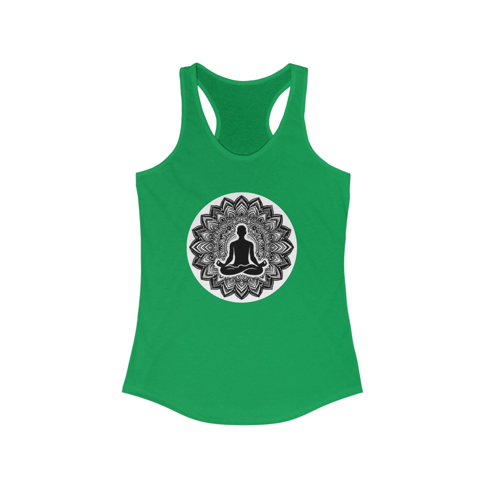 Mindful Mandala Women's Racerback Tank Top - Ideal for Yoga and Mindfulness