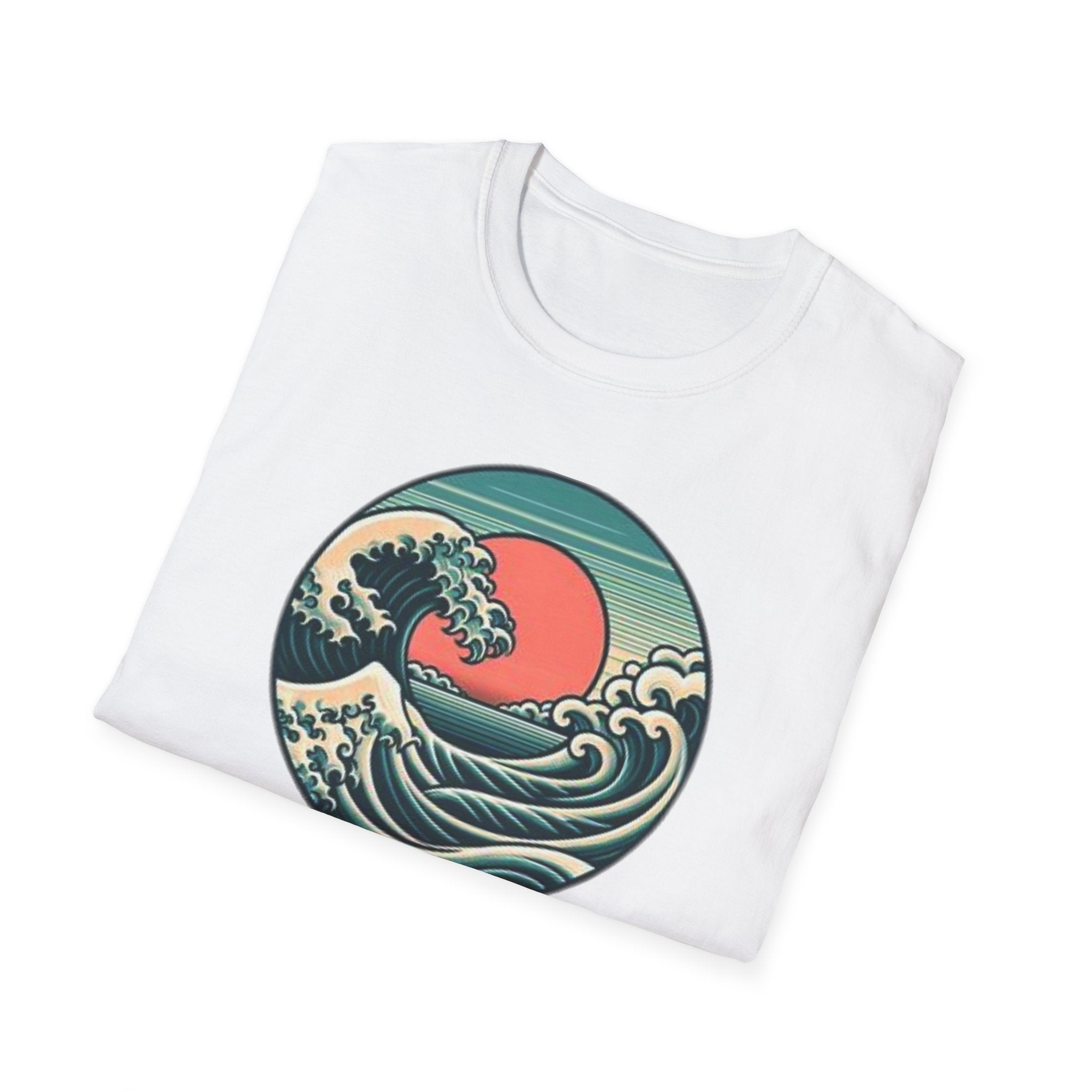 Vintage Wave Unisex Softstyle T-Shirt - Perfect for Beach Lovers & Outdoor Adventures