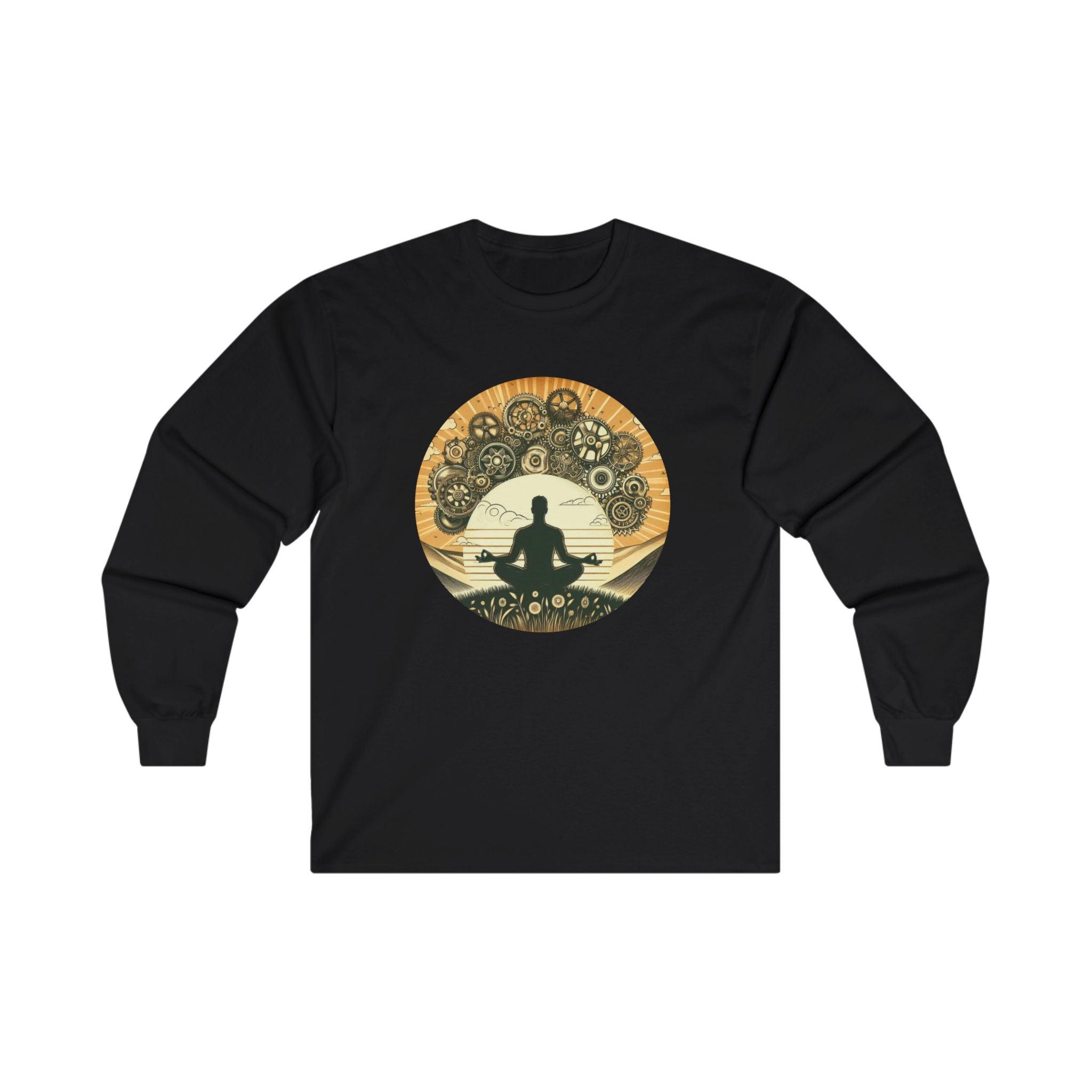 'Centered In Chaos' Unisex Long Sleeve Tee | Relaxation & Spiritual Vibes