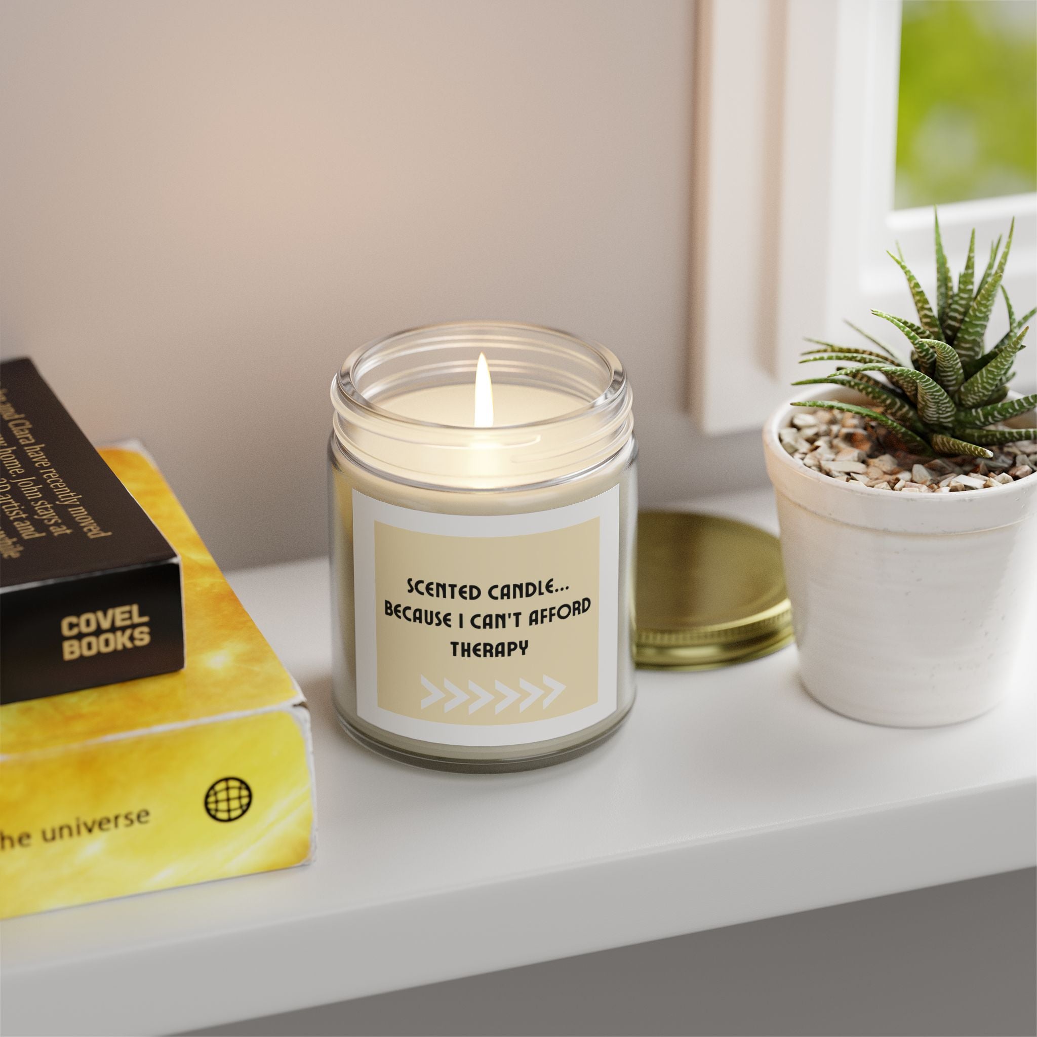 "Scented Candle...Because I Can't Afford Therapy" Candles (4oz, 9oz)