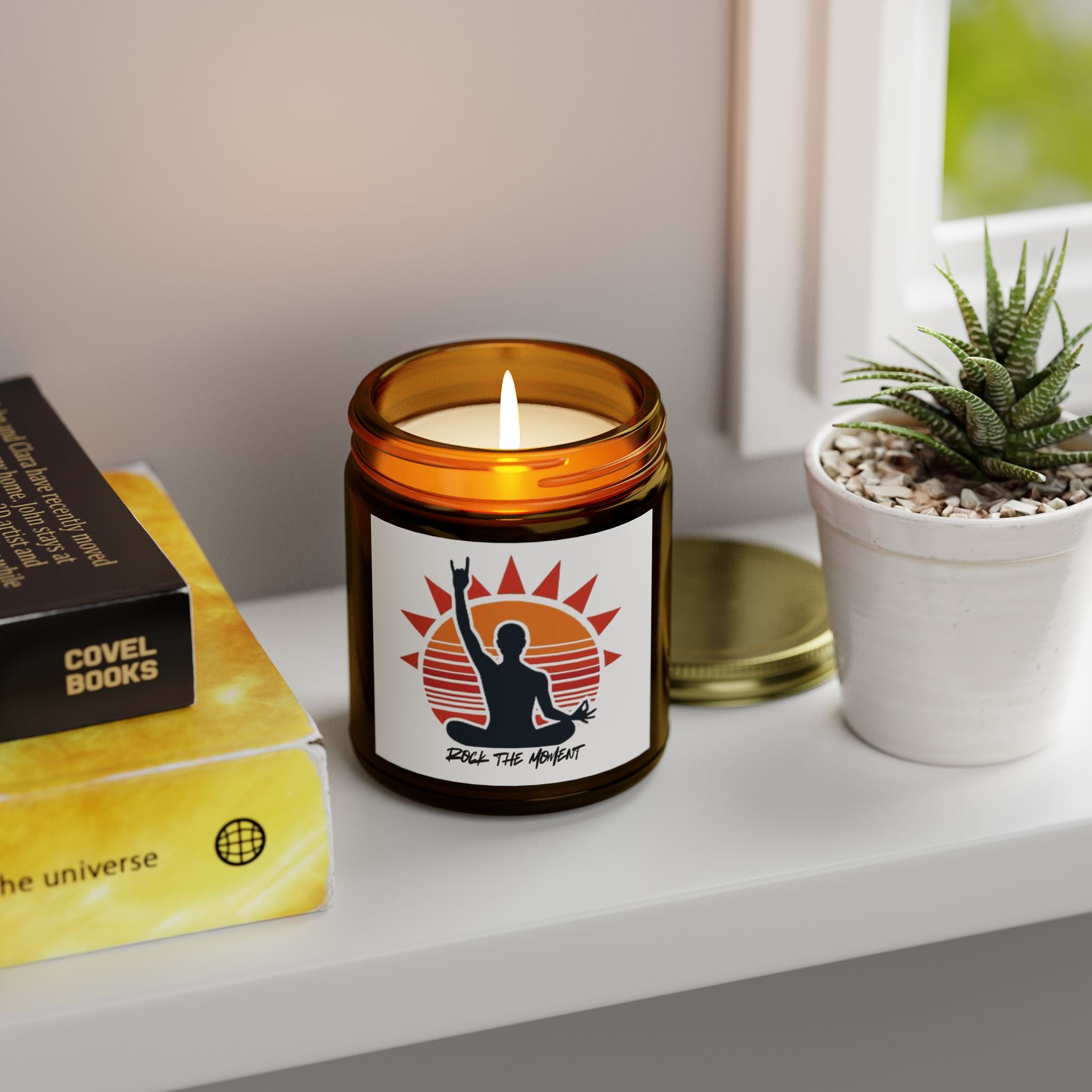 Rock The Moment Scented Candle - (4oz, 9oz) with Sun Design