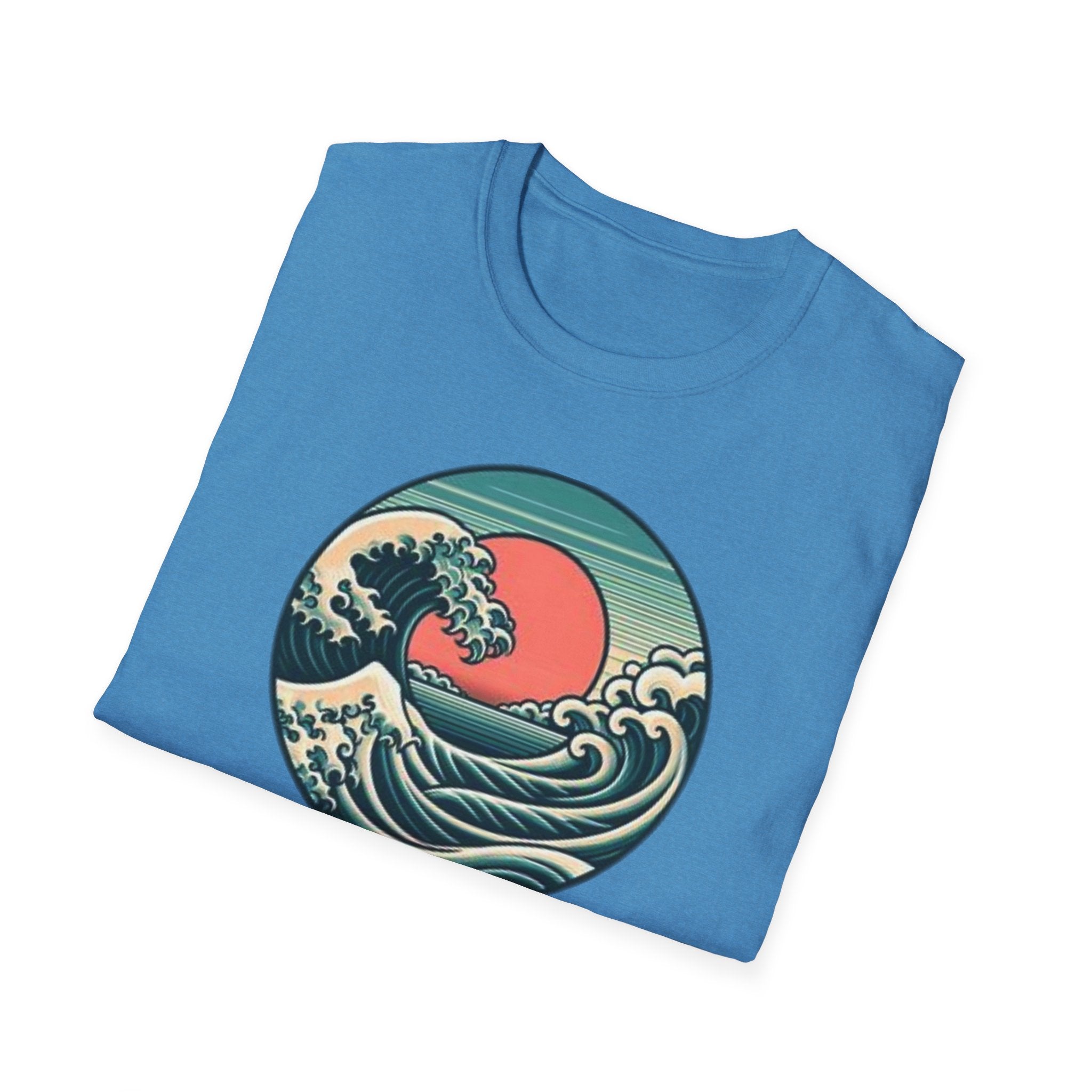 Vintage Wave Unisex Softstyle T-Shirt - Perfect for Beach Lovers & Outdoor Adventures