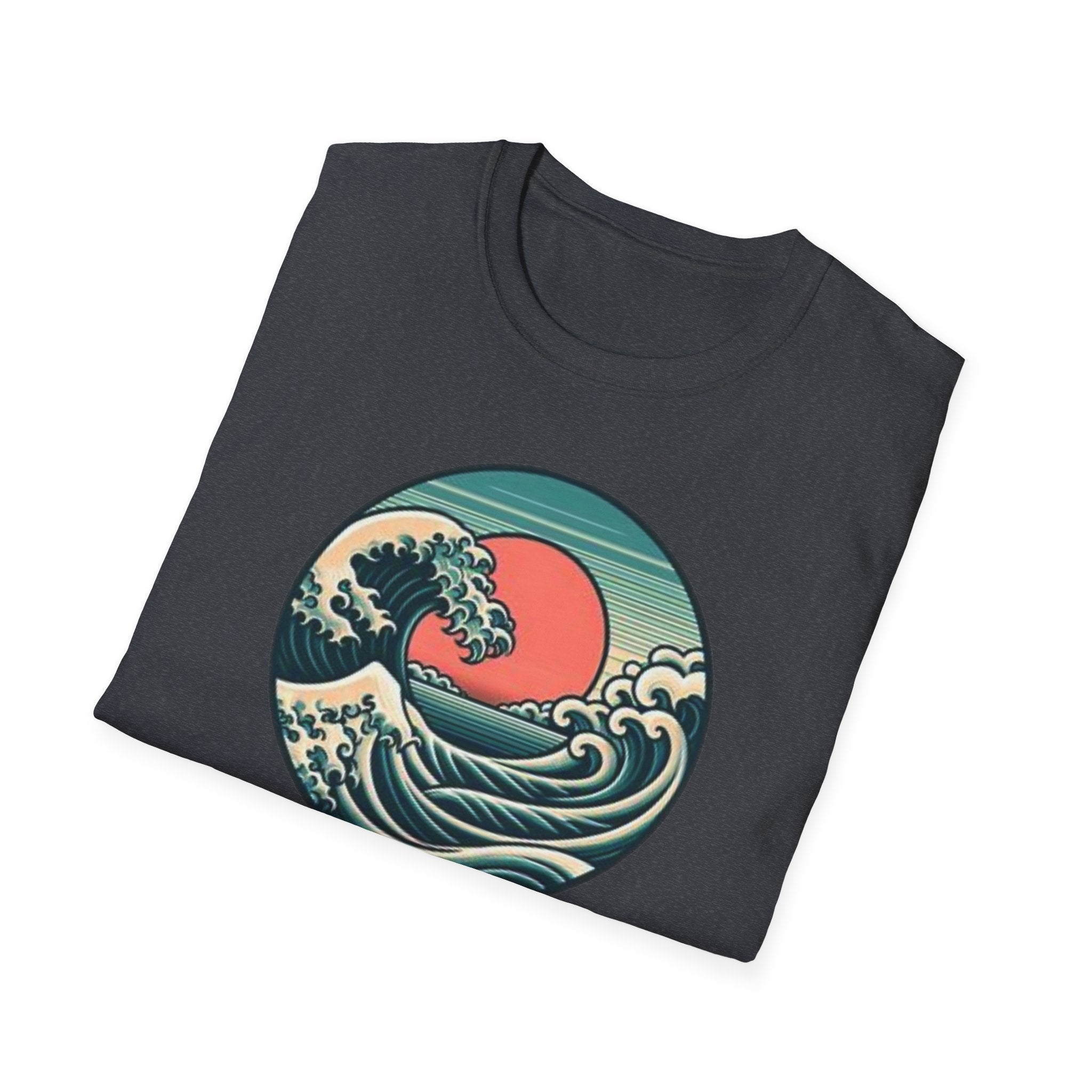 Vintage Wave Unisex Softstyle T-Shirt - Perfect for Beach Lovers & Outdoor Adventures