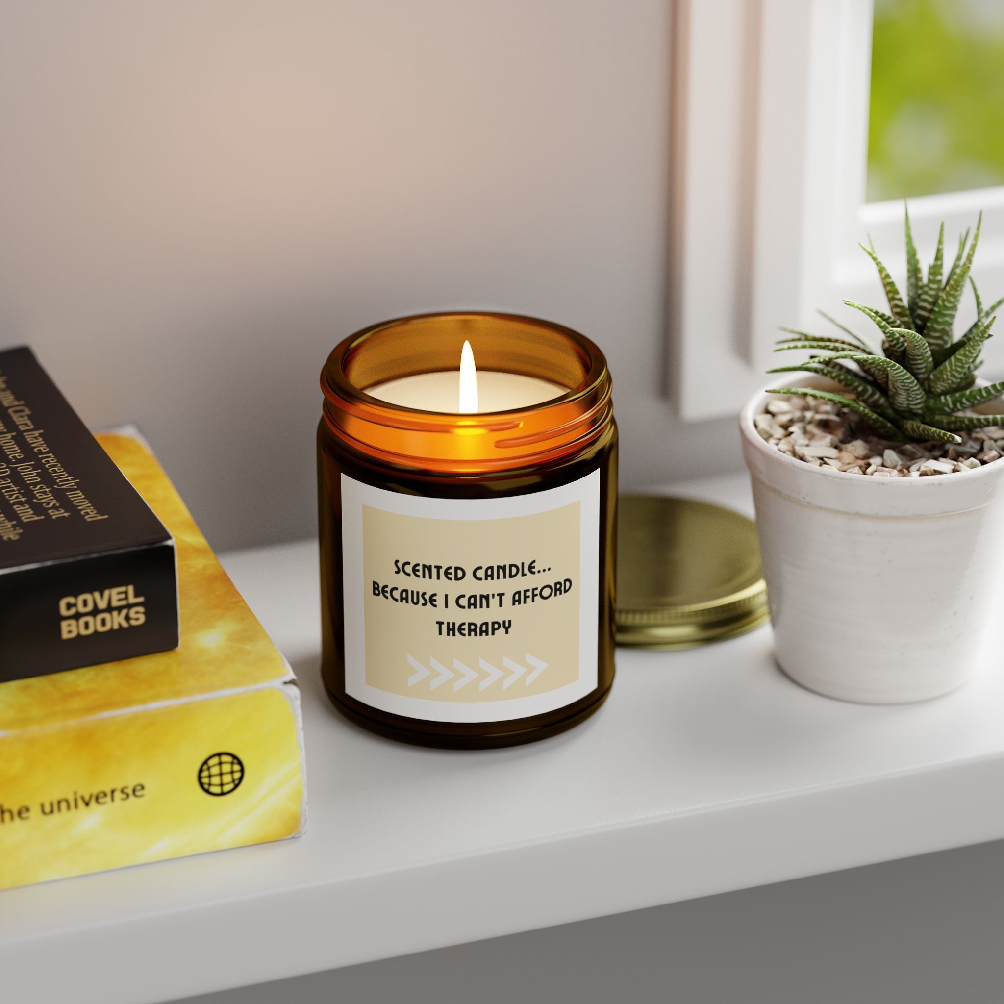 "Scented Candle...Because I Can't Afford Therapy" Candles (4oz, 9oz)