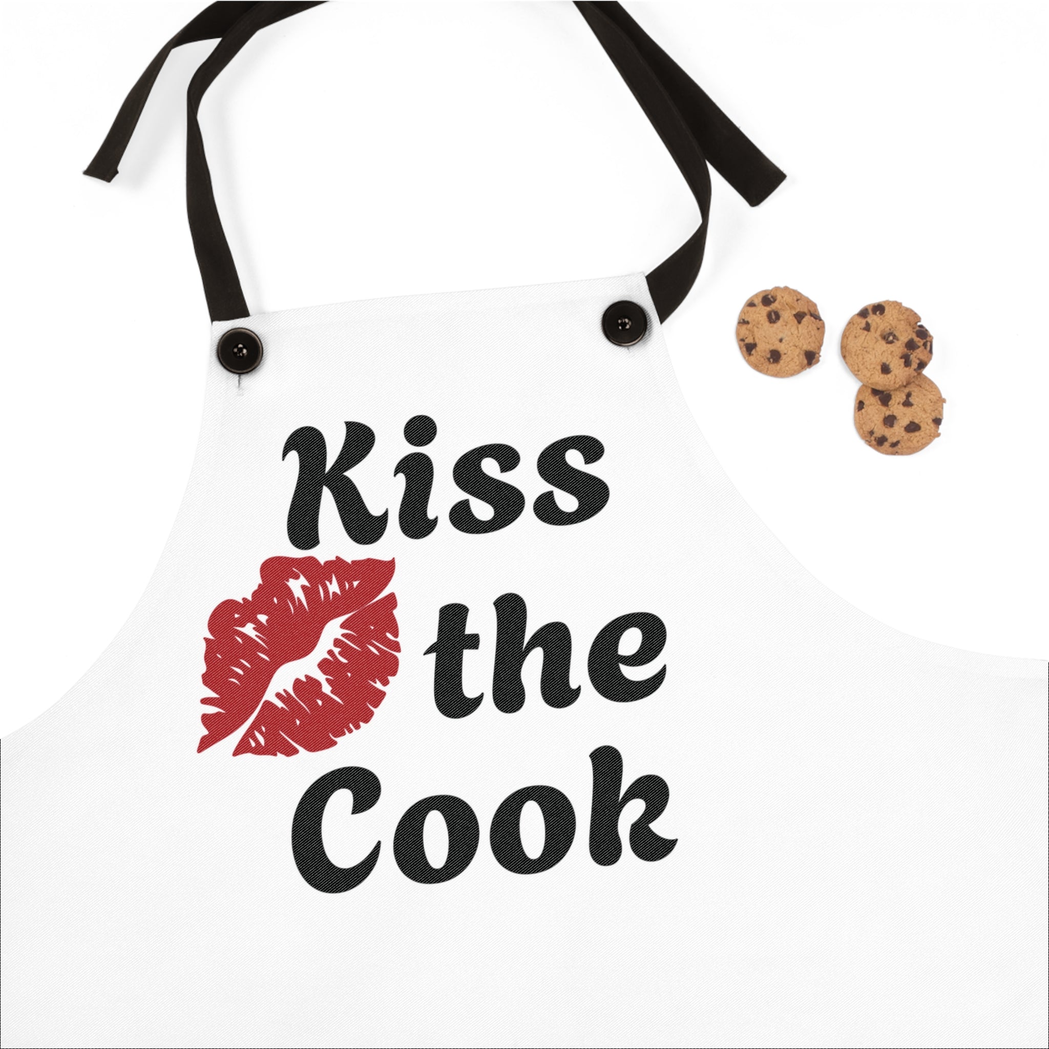 Kiss the Cook Apron - Fun Cooking Gift for Chefs & Home Cooks