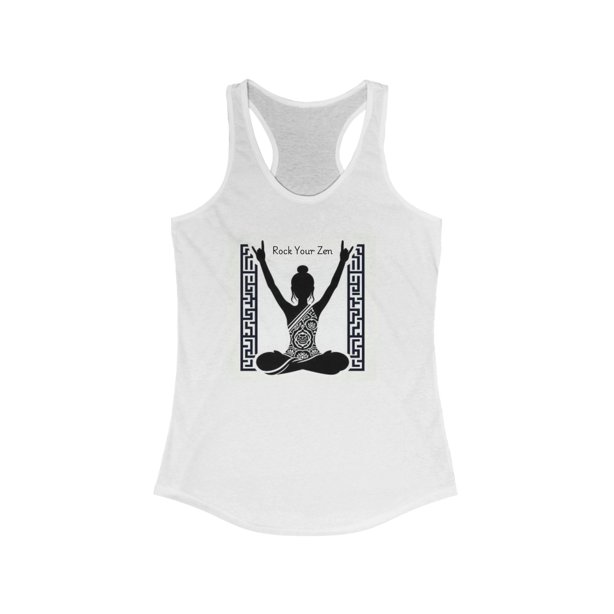 Rock Your Zen Women's Racerback Tank - Relaxed Yoga Apparel