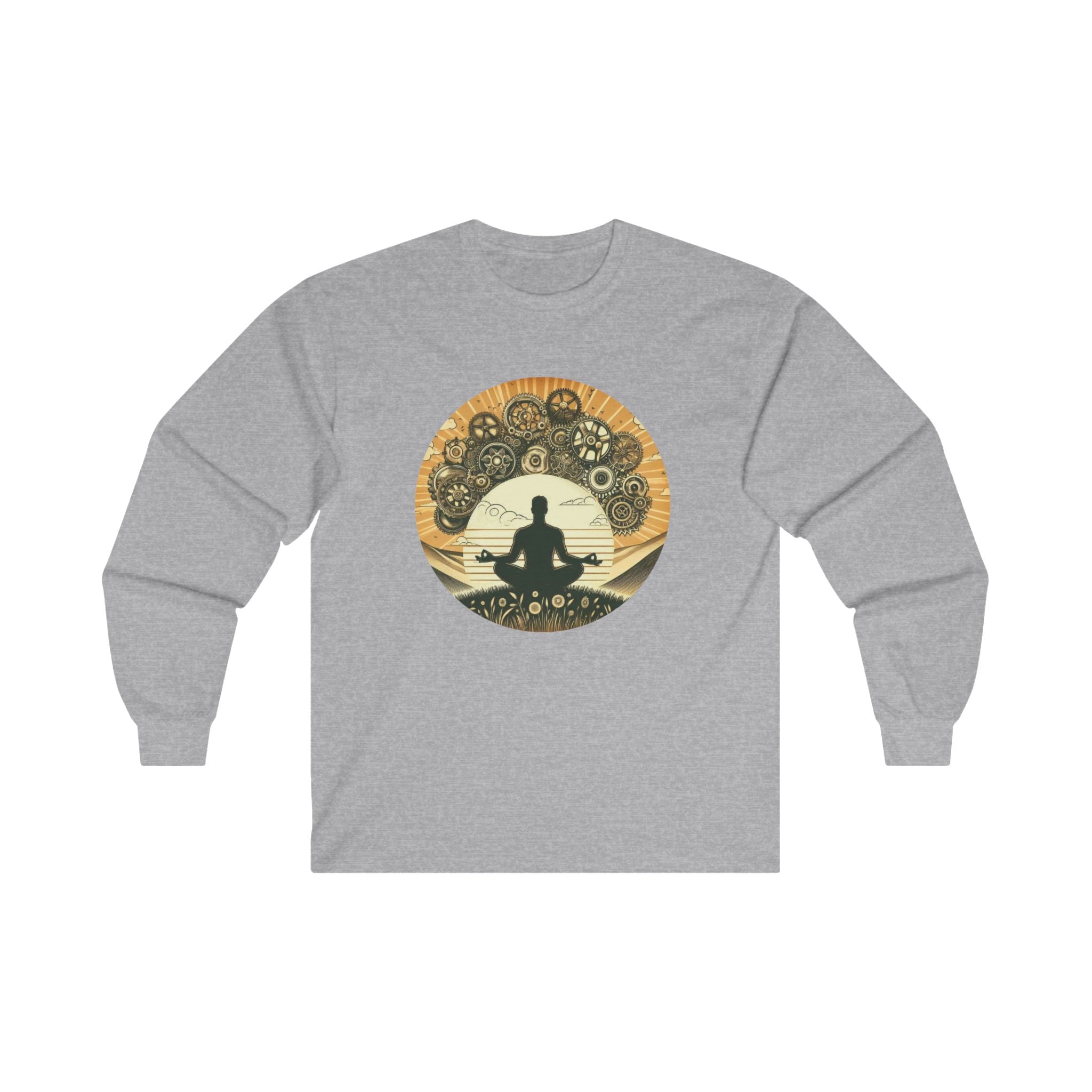 'Centered In Chaos' Unisex Long Sleeve Tee | Relaxation & Spiritual Vibes