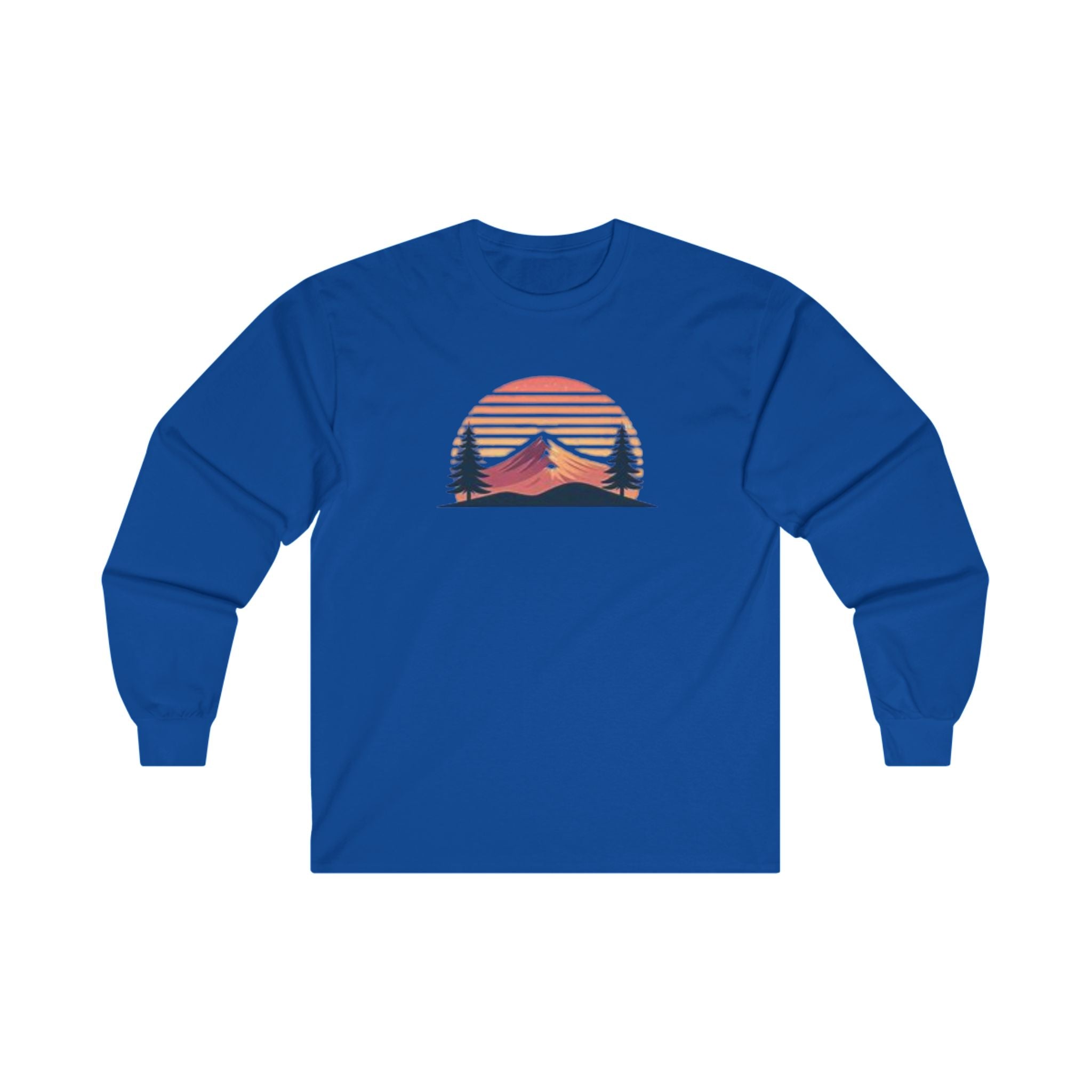 Mountain Sunset Long Sleeve Tee - Perfect for Nature Lovers