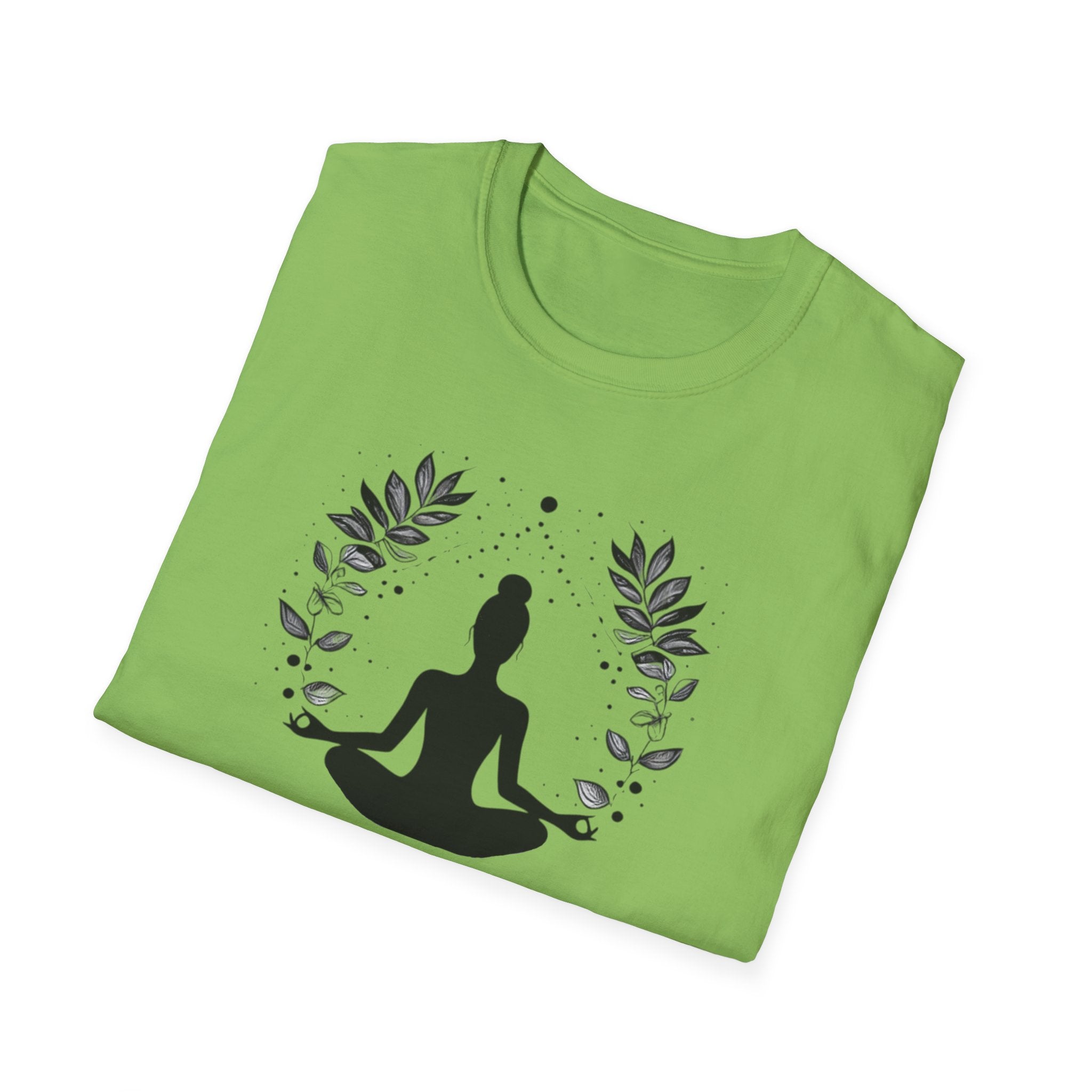 Peaceful Meditation Unisex Softstyle T-Shirt - Mindfulness & Relaxation Wear