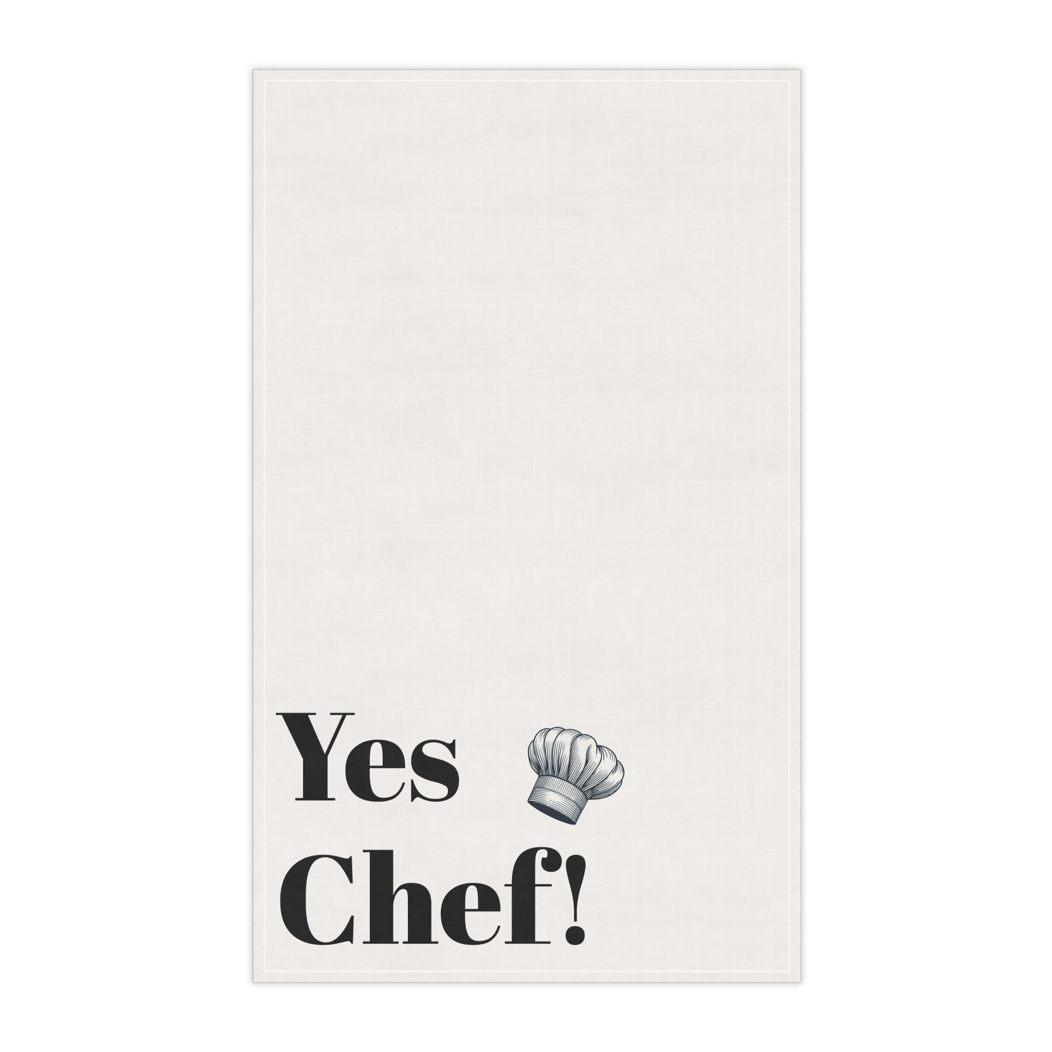 "Yes Chef! "Cotton Tea Towels