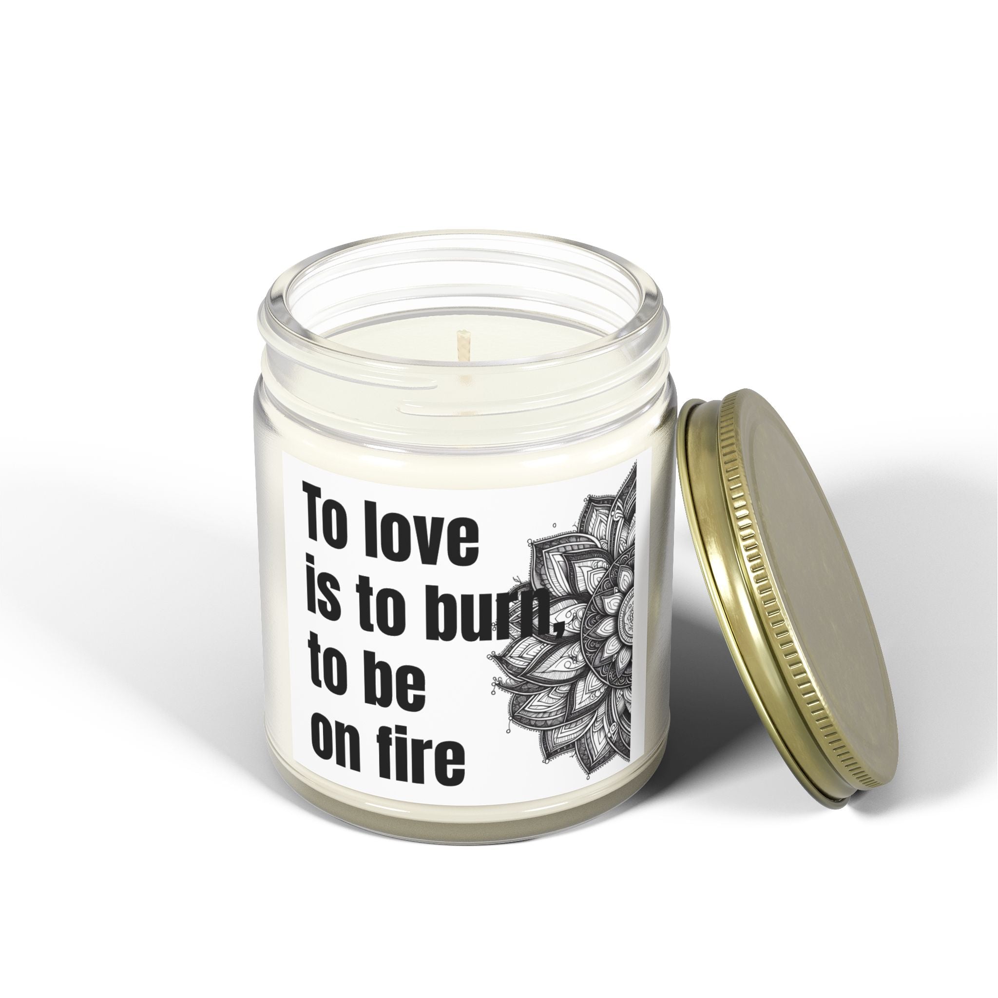 'To Love is to Burn to Be on Fire' -Coconut Apricot Wax (4oz, 9oz)