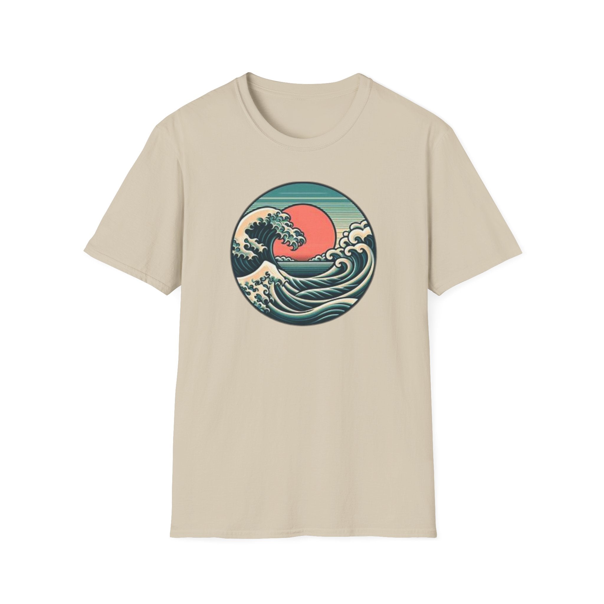 Vintage Wave Unisex Softstyle T-Shirt - Perfect for Beach Lovers & Outdoor Adventures