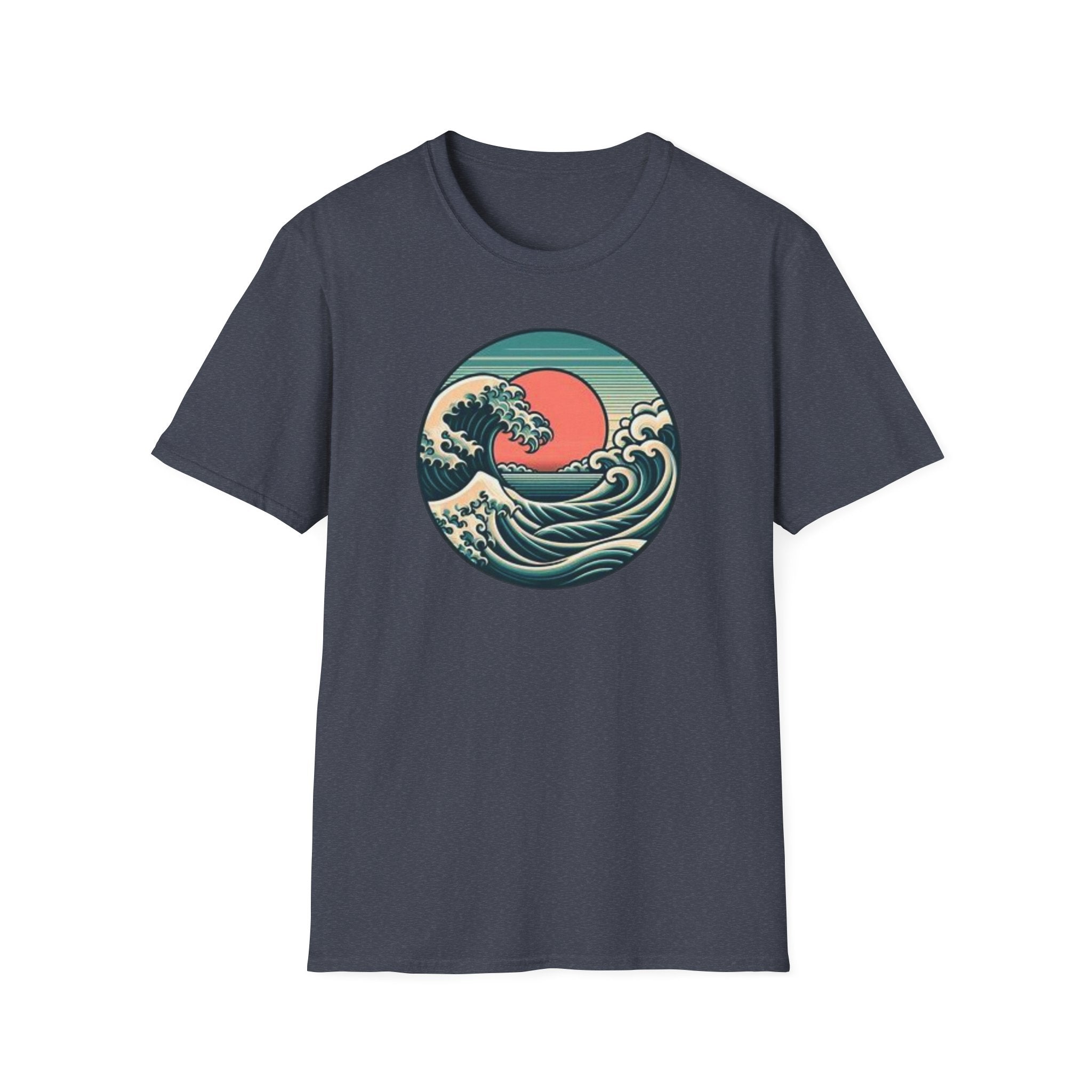 Vintage Wave Unisex Softstyle T-Shirt - Perfect for Beach Lovers & Outdoor Adventures