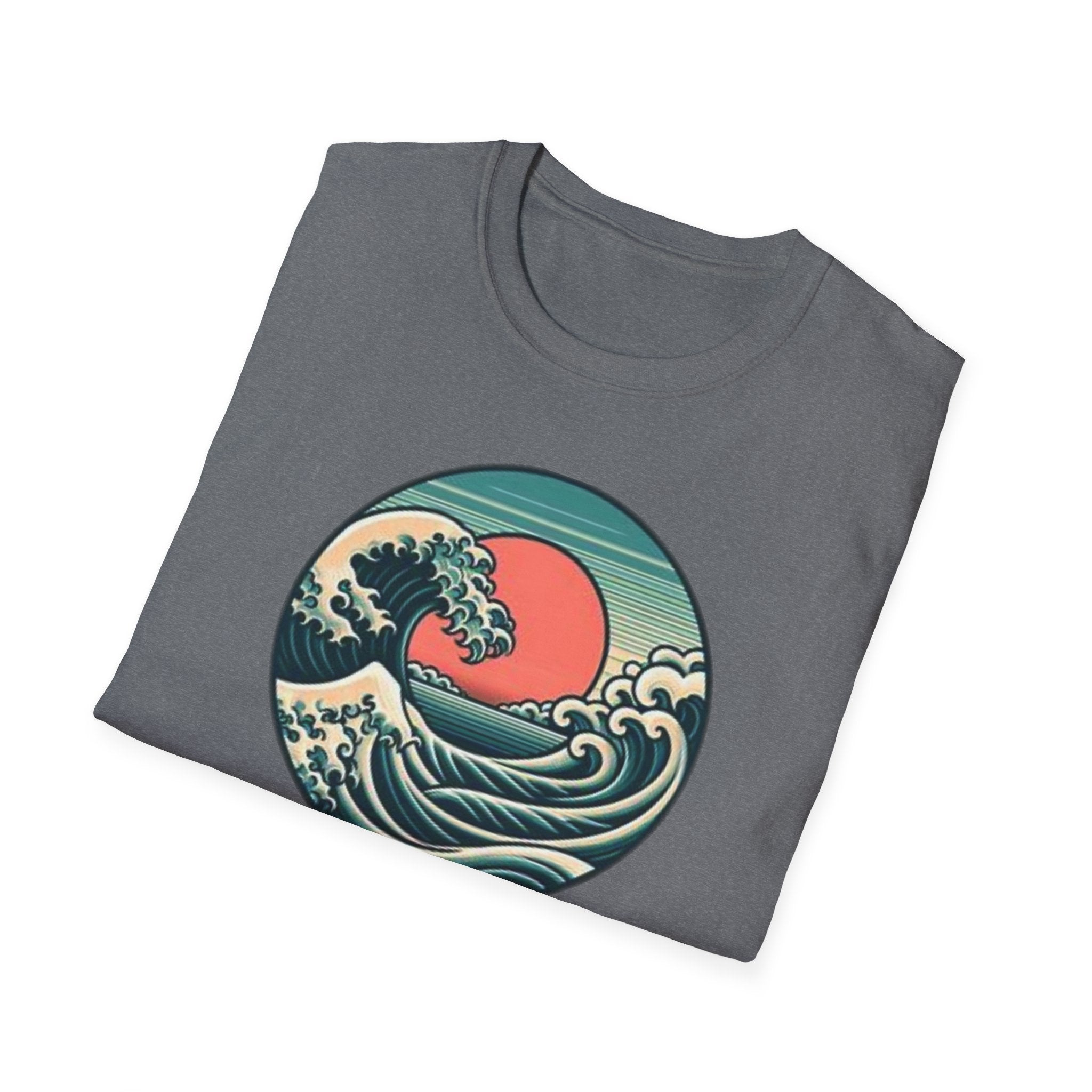 Vintage Wave Unisex Softstyle T-Shirt - Perfect for Beach Lovers & Outdoor Adventures