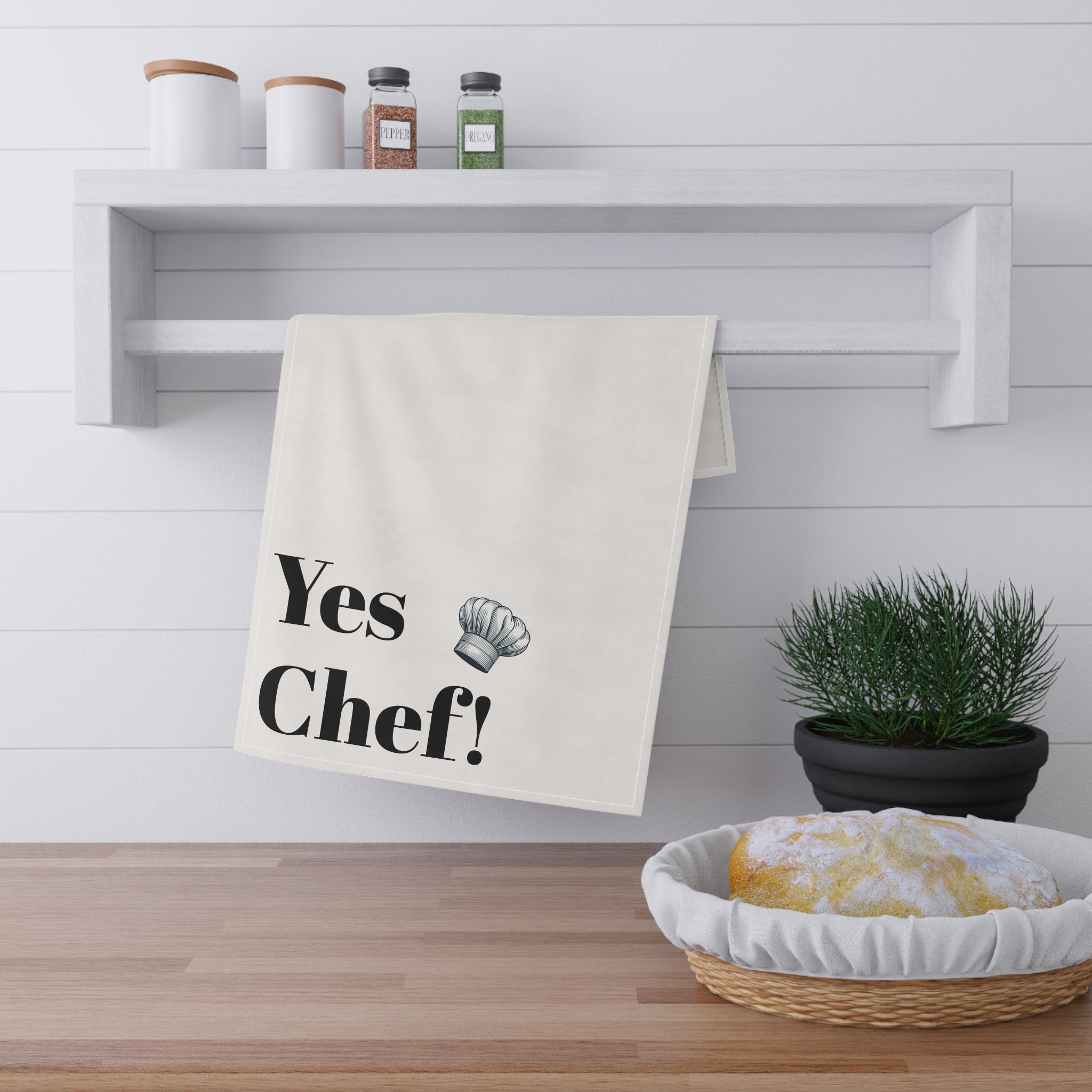 "Yes Chef! "Cotton Tea Towels