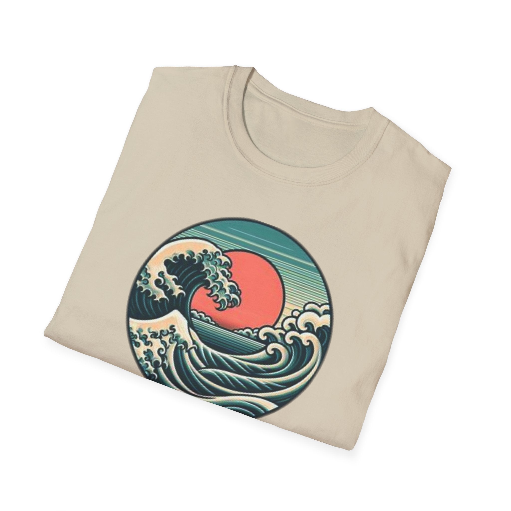 Vintage Wave Unisex Softstyle T-Shirt - Perfect for Beach Lovers & Outdoor Adventures