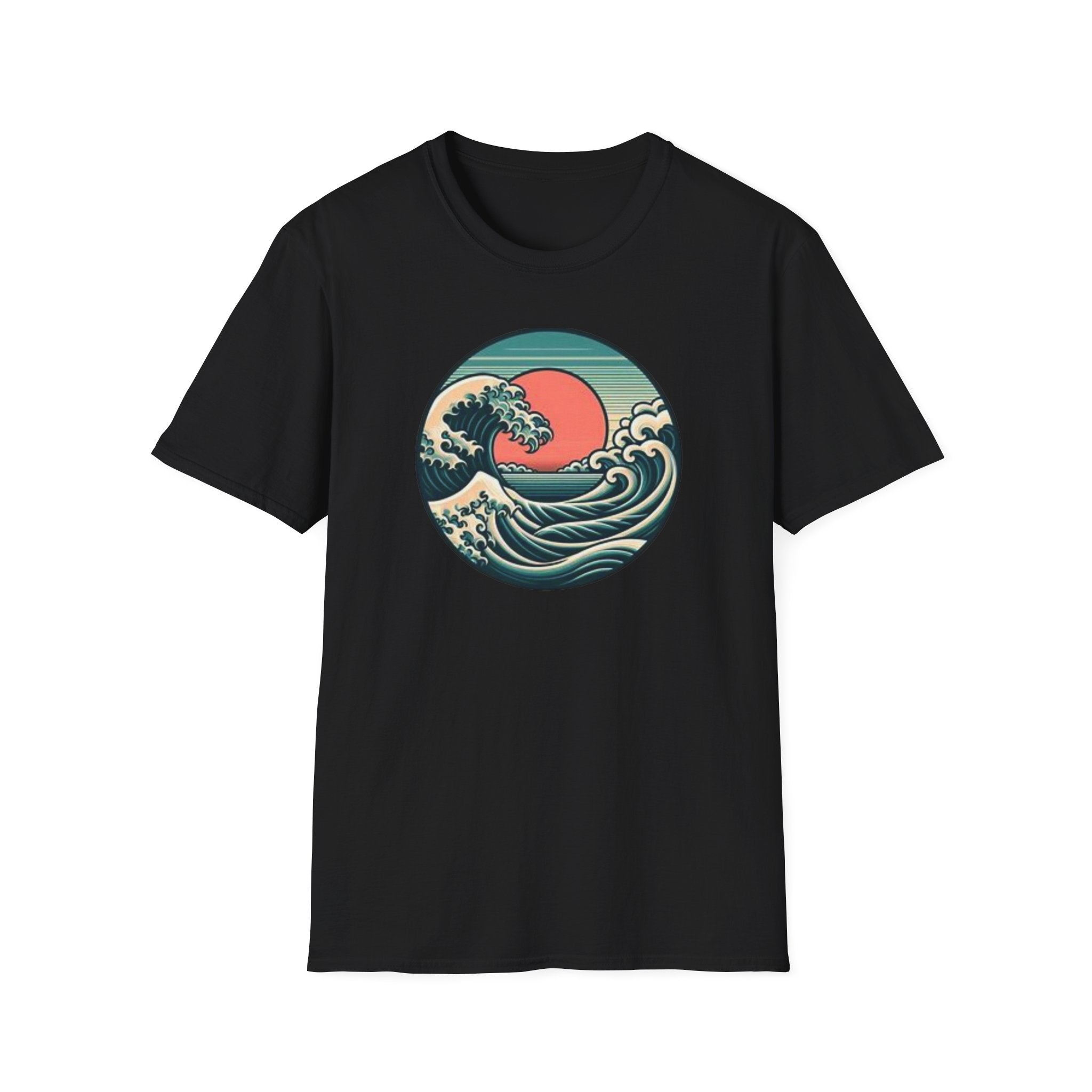 Vintage Wave Unisex Softstyle T-Shirt - Perfect for Beach Lovers & Outdoor Adventures