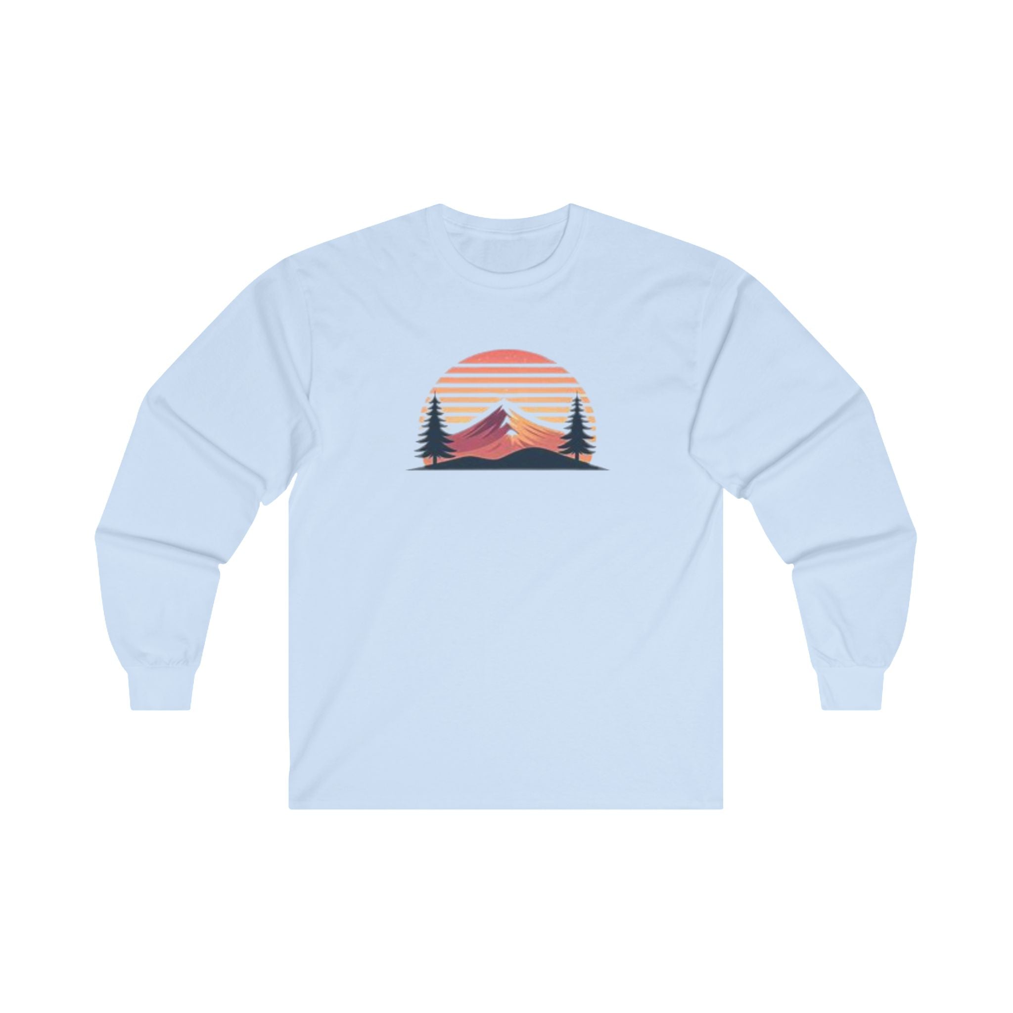 Mountain Sunset Long Sleeve Tee - Perfect for Nature Lovers