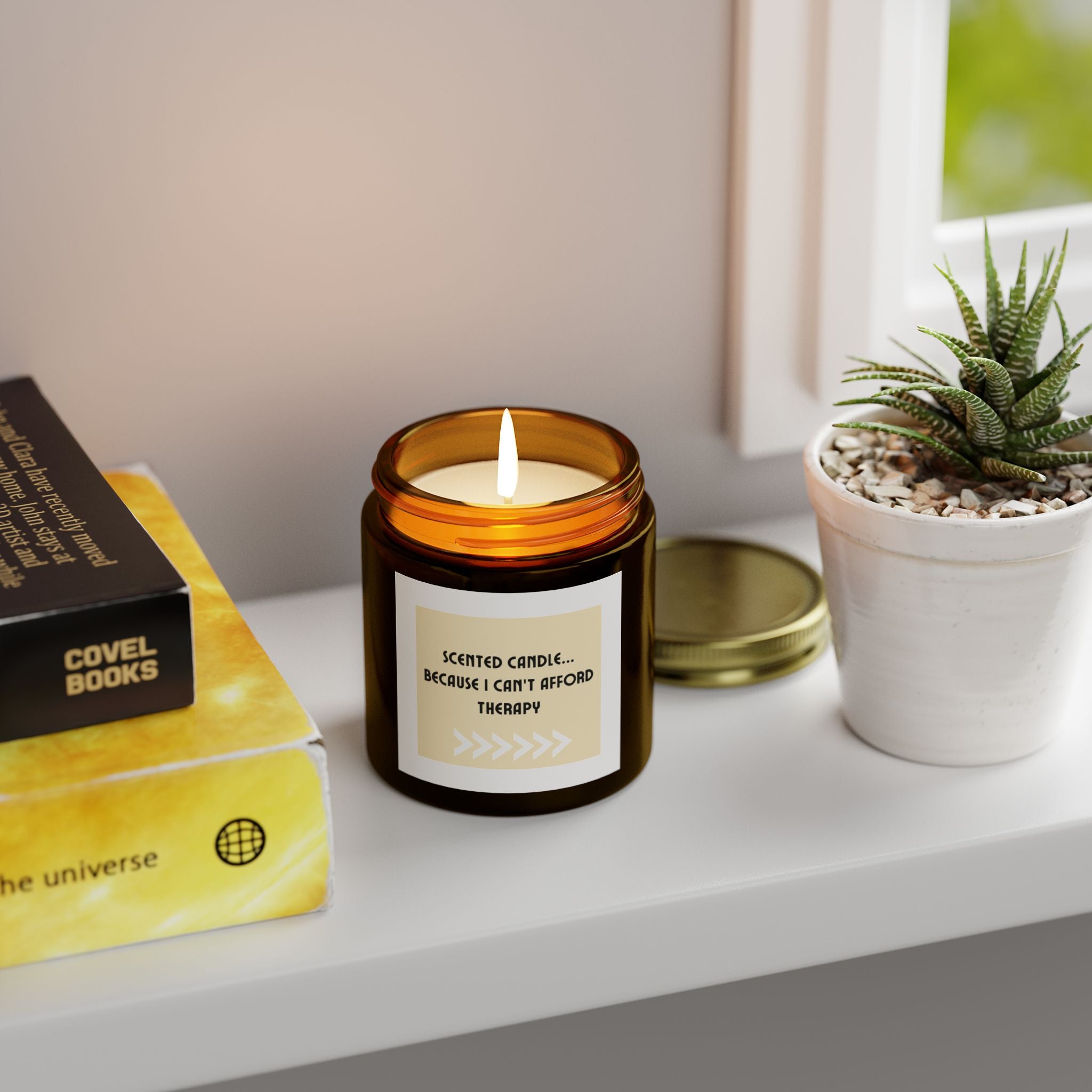 "Scented Candle...Because I Can't Afford Therapy" Candles (4oz, 9oz)