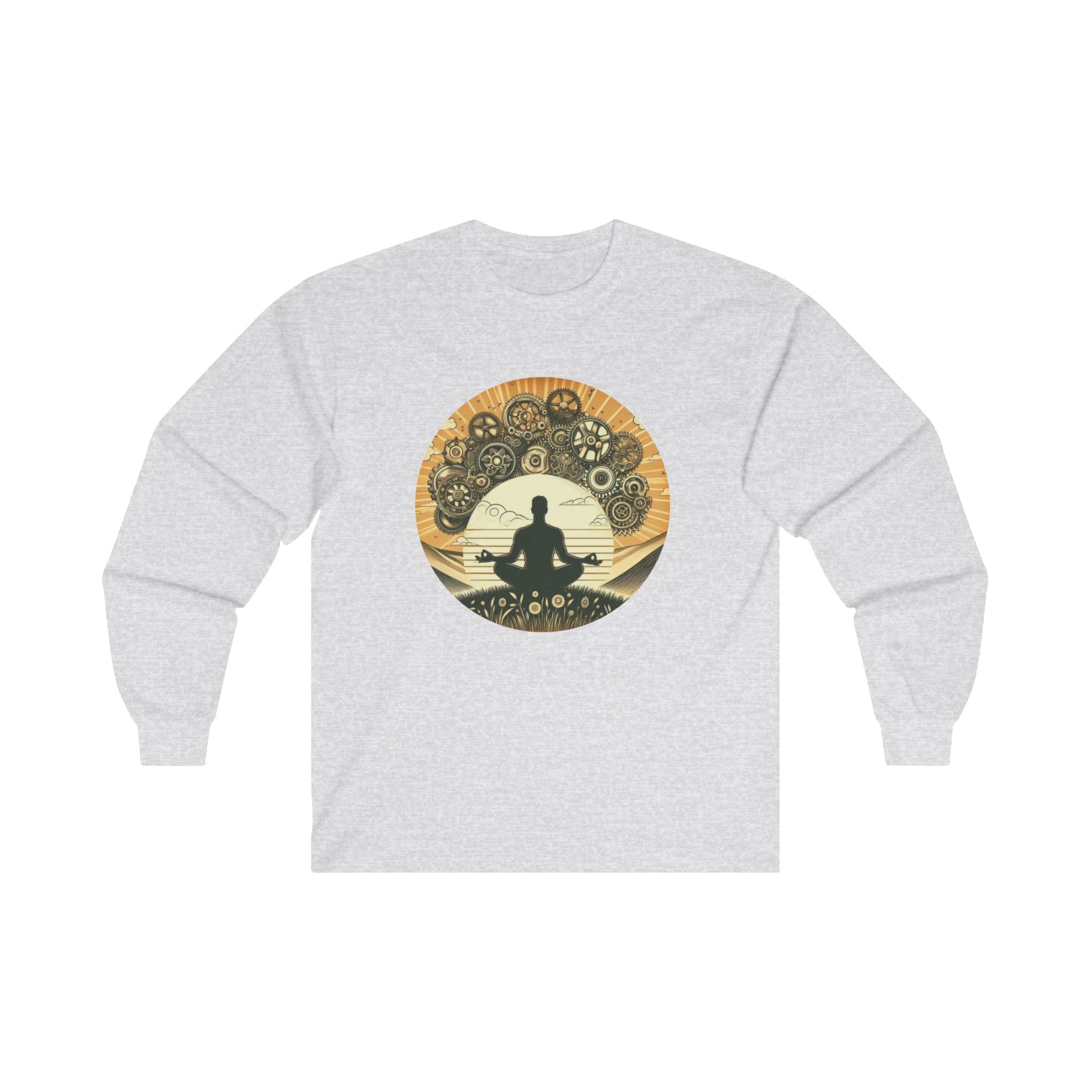 'Centered In Chaos' Unisex Long Sleeve Tee | Relaxation & Spiritual Vibes