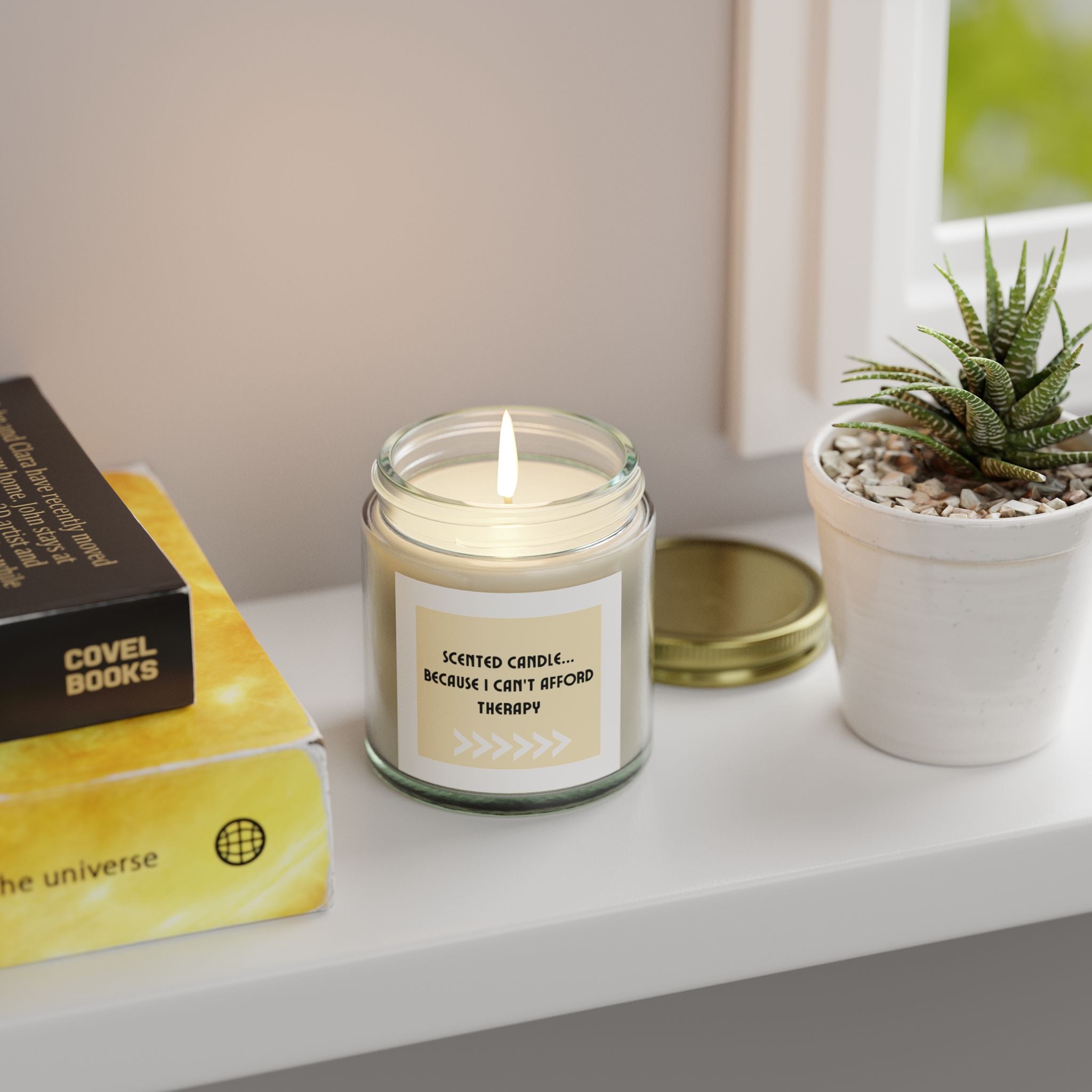 "Scented Candle...Because I Can't Afford Therapy" Candles (4oz, 9oz)