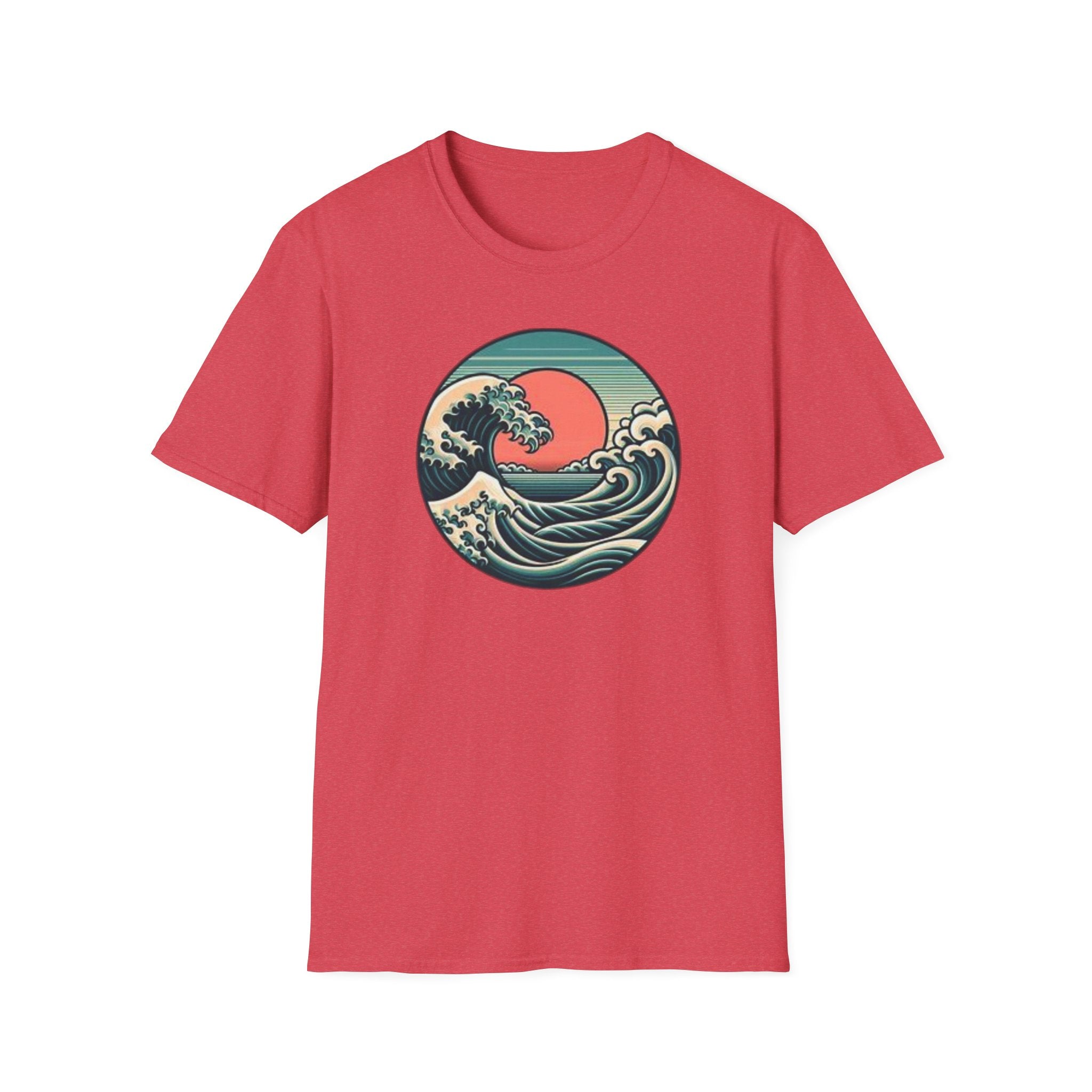 Vintage Wave Unisex Softstyle T-Shirt - Perfect for Beach Lovers & Outdoor Adventures