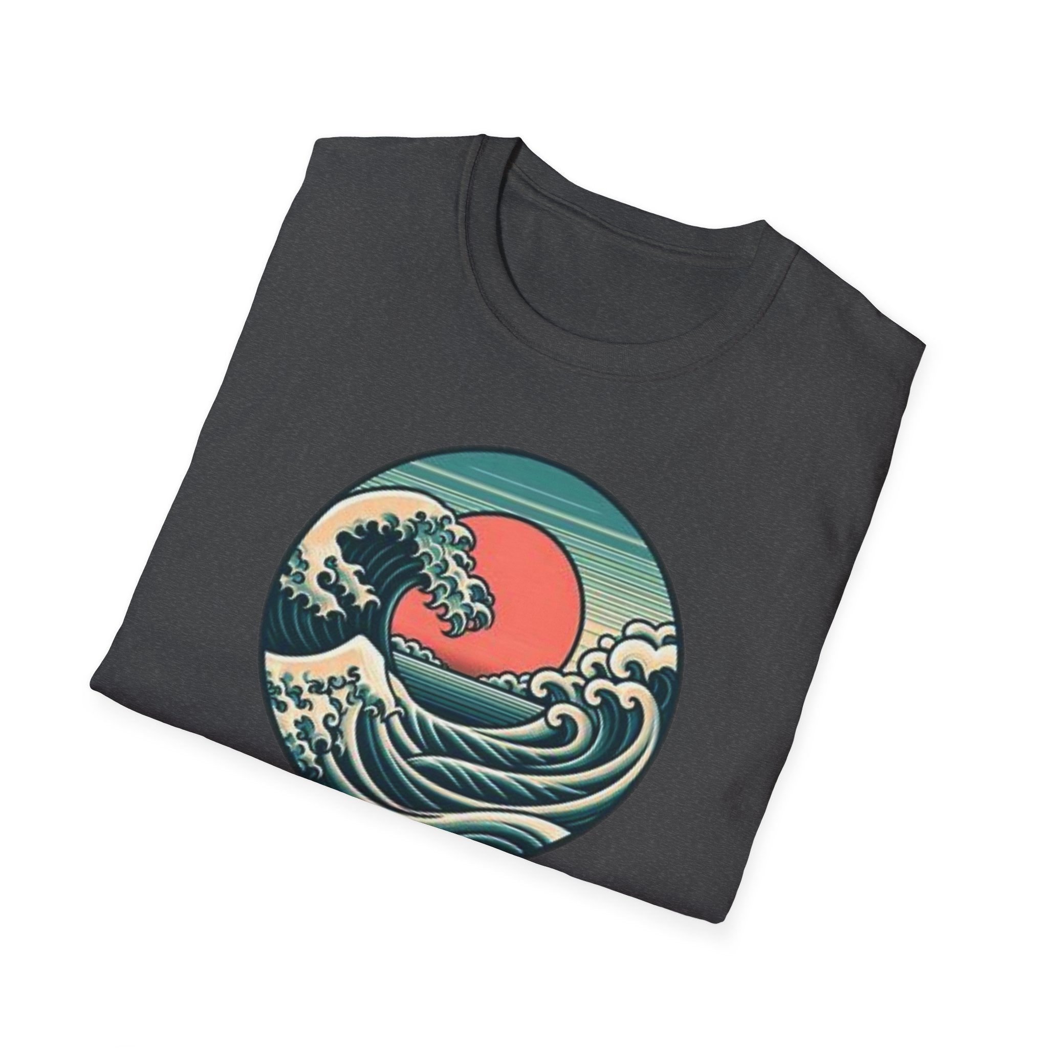 Vintage Wave Unisex Softstyle T-Shirt - Perfect for Beach Lovers & Outdoor Adventures