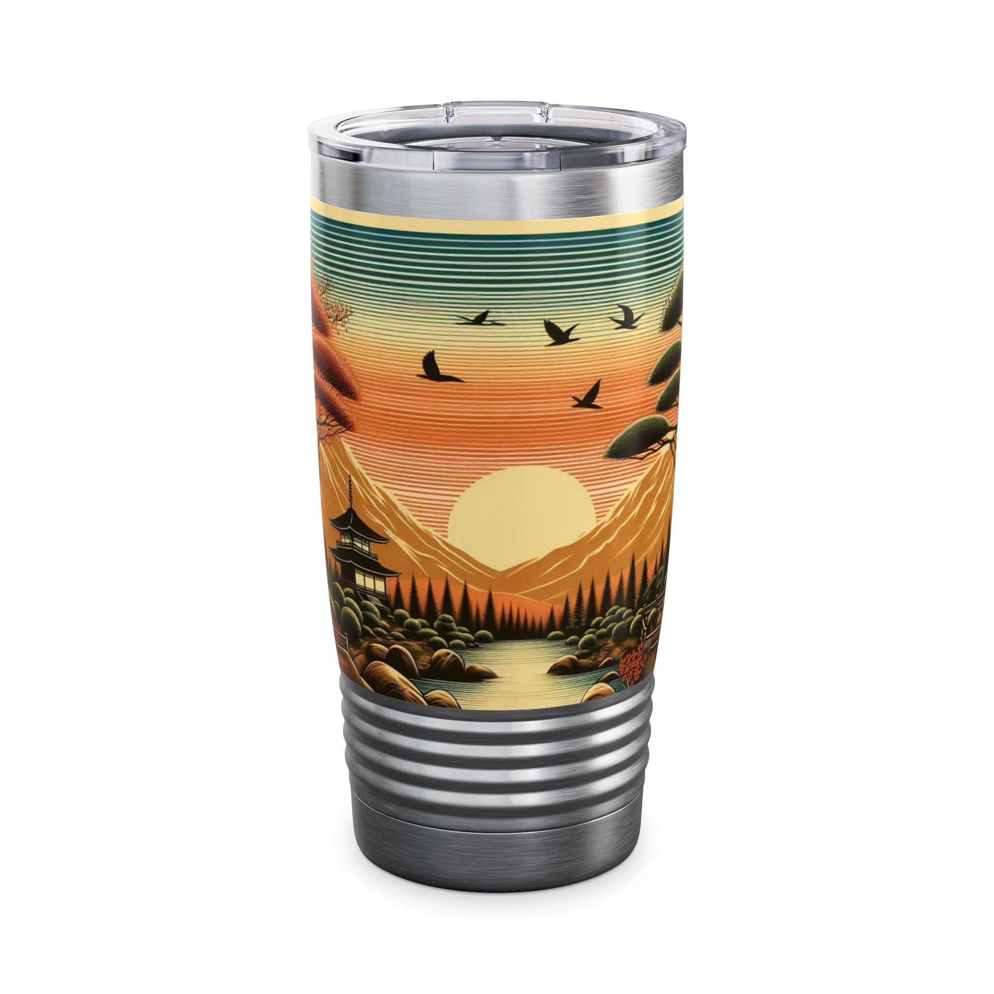 Zen Mountain Sunset Ringneck Tumbler - 20oz